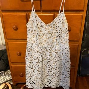 Women’s light blue lace dress